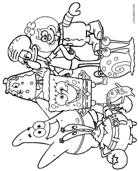 spongebob kleurplaten uitprinten.